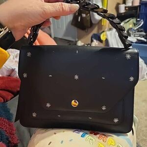 elena ghisellini calfskin chain embellished limited hard to find handbag 2017